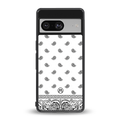 paisley white back phone cover | glass case for Google Pixel 8
