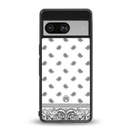 paisley white back phone cover | glass case for Google Pixel 8