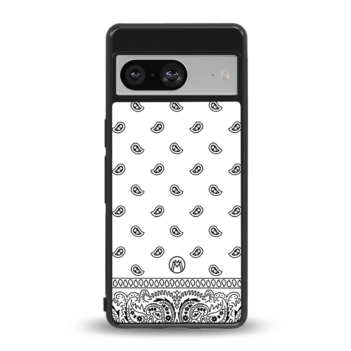 paisley white back phone cover | glass case for Google Pixel 8