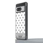 paisley white back phone cover | glass case for Google Pixel 8