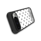 paisley white back phone cover | glass case for google pixel 9 pro