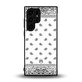 paisley white back phone cover | glass case for samsung galaxy s23 ultra