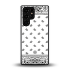paisley white back phone cover | glass case for samsung galaxy s25 ultra
