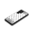 paisley white back phone cover | glass case for samsung galaxy s25 ultra