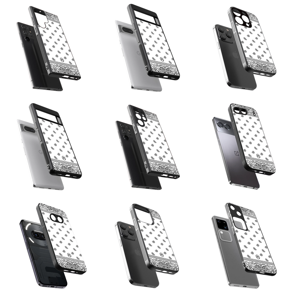 Durable Glass Back Mobile Case for iPhone, Samsung, OnePlus, Google Pixel, Redmi, Vivo, Oppo