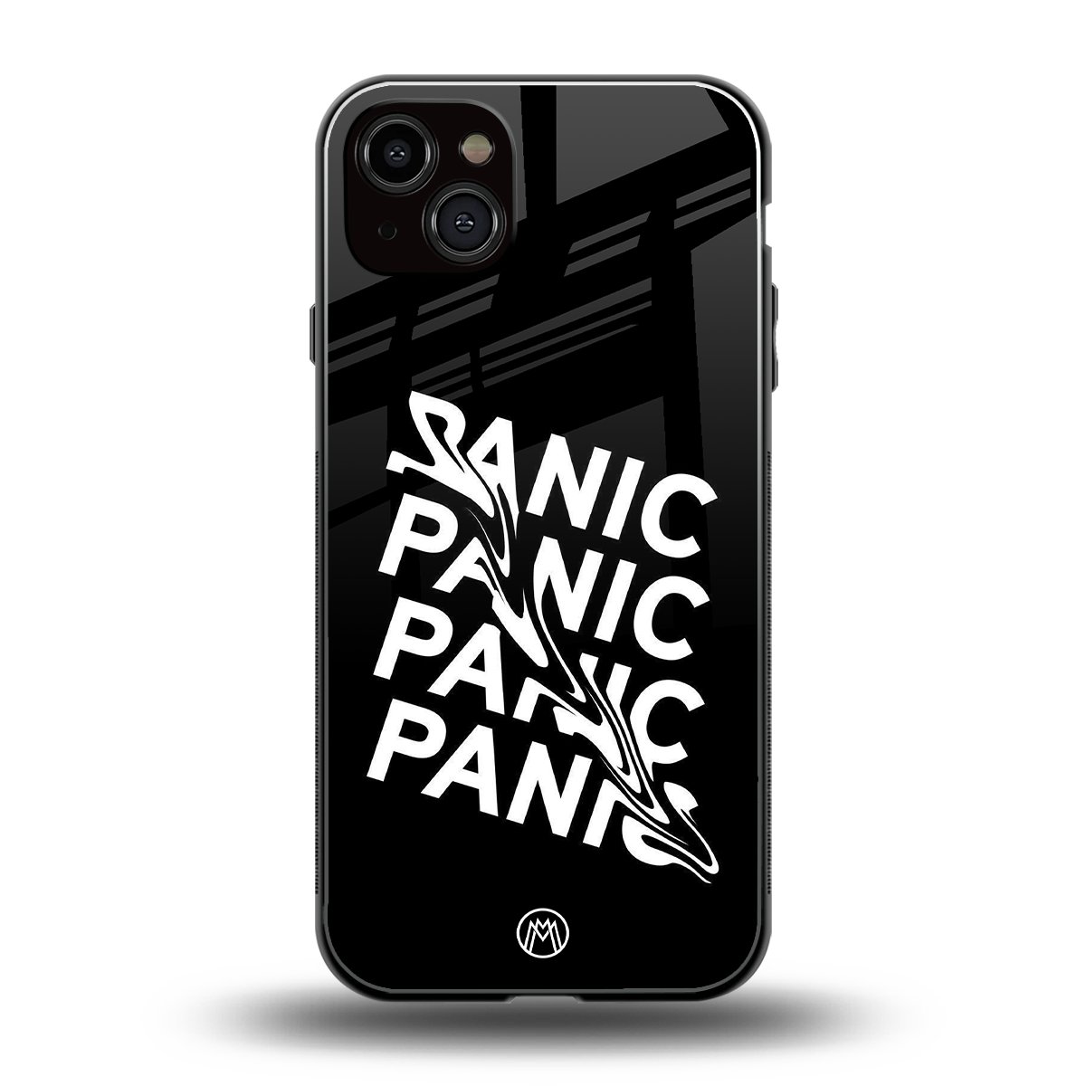 panic back phone cover | glass case for iphone 15 plus