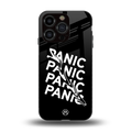 panic back phone cover | glass case for iphone 15 pro