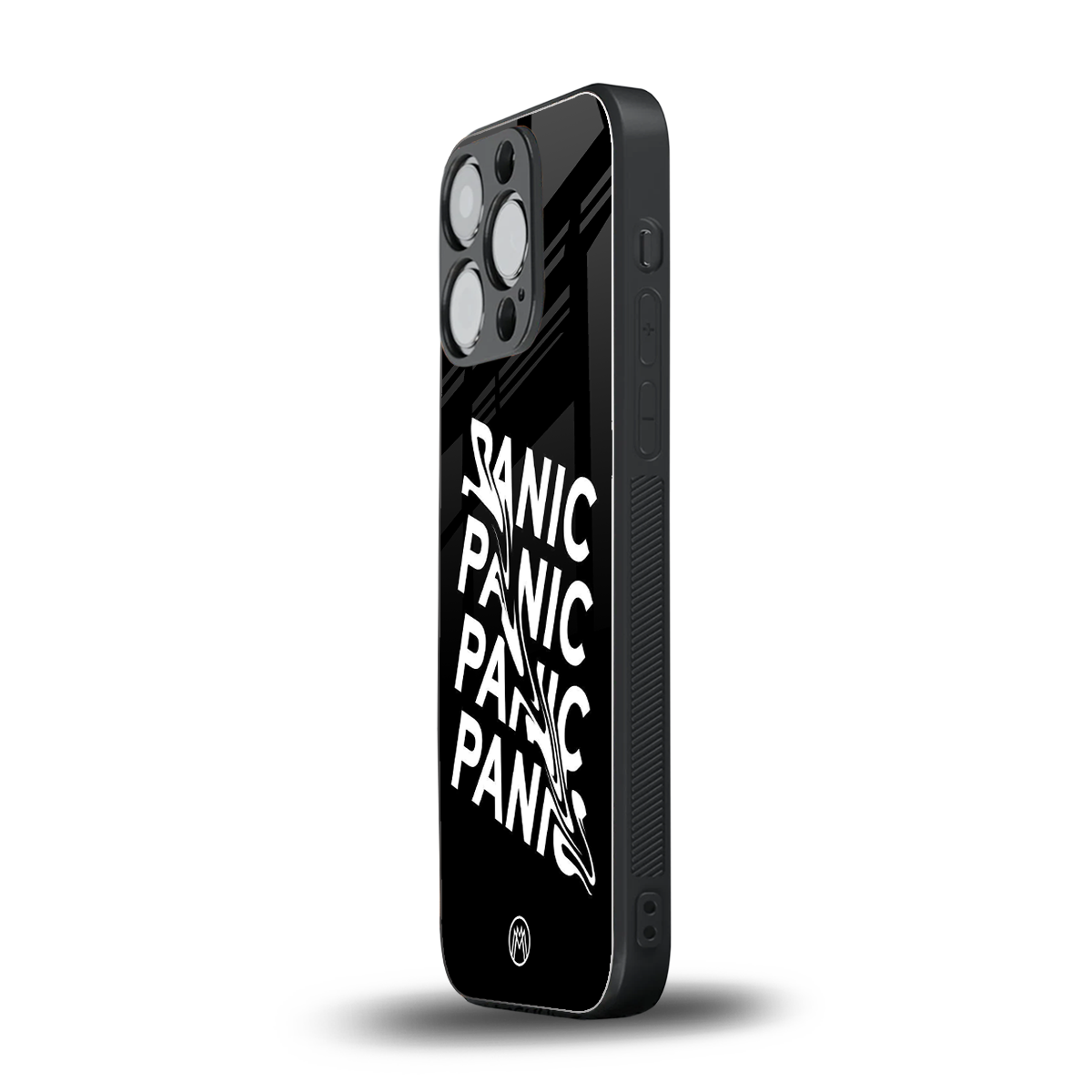 panic back phone cover | glass case for iphone 15 pro
