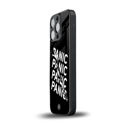 panic back phone cover | glass case for iphone 15 pro