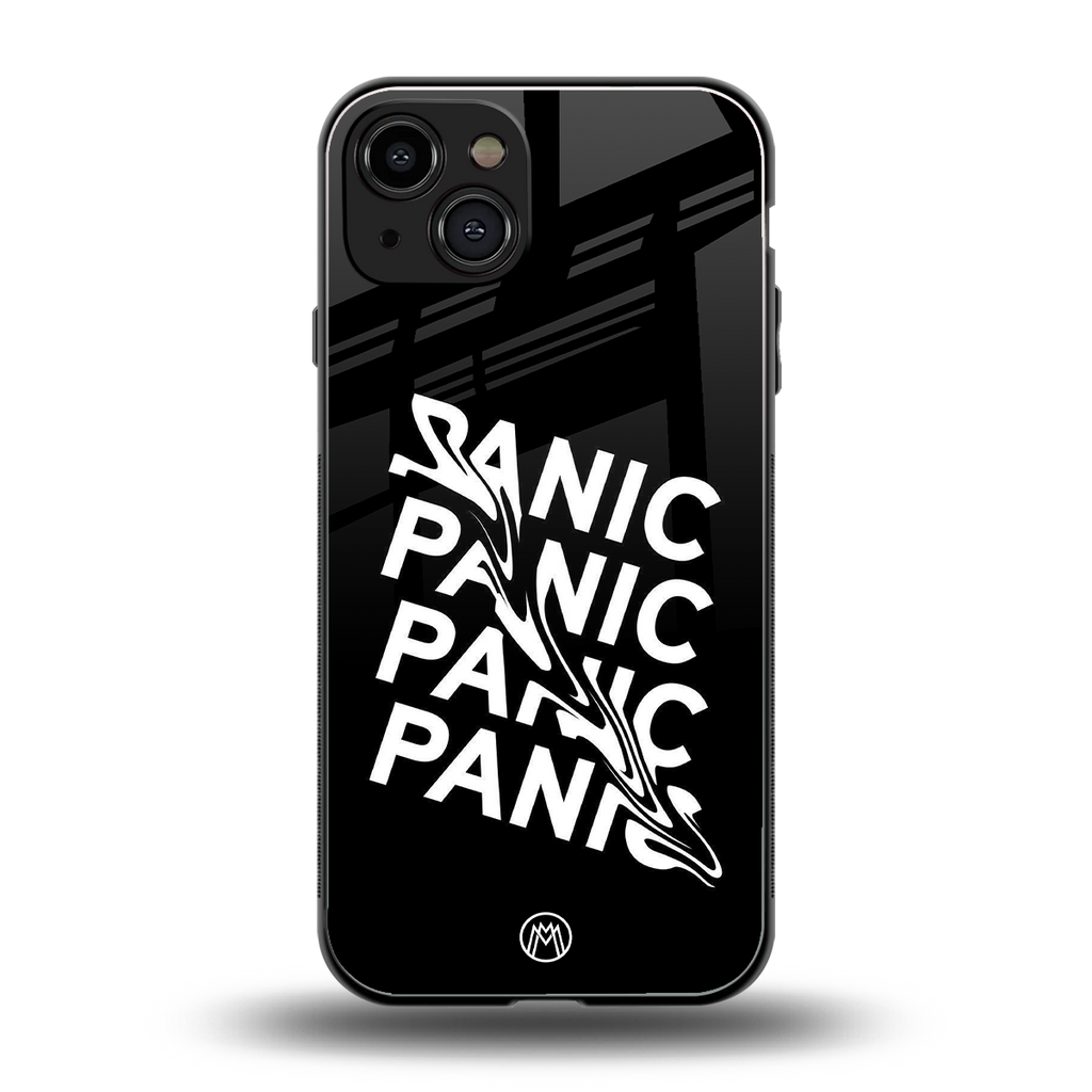 panic back phone cover | glass case for iphone 15