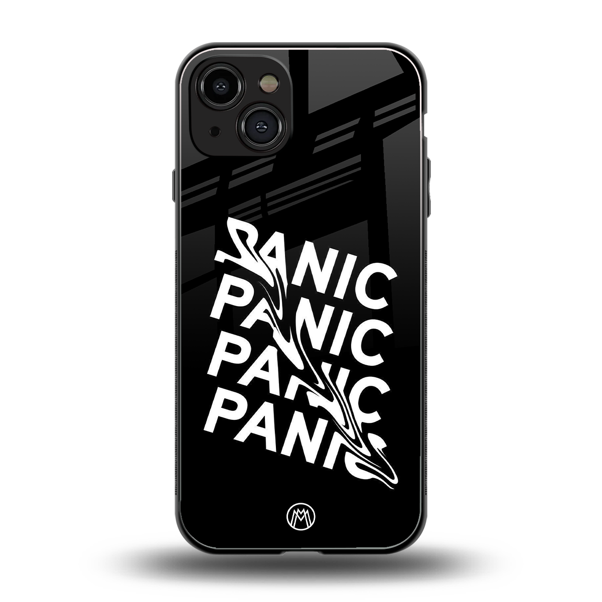 panic back phone cover | glass case for iphone 15