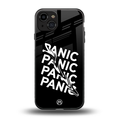 panic back phone cover | glass case for iphone 15