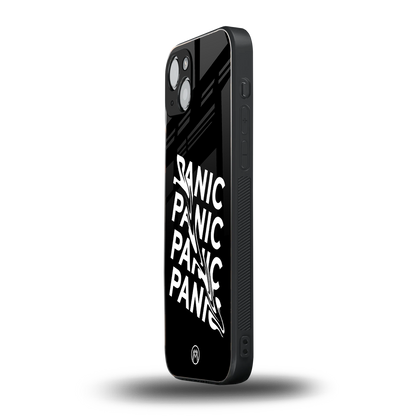 panic back phone cover | glass case for iphone 15