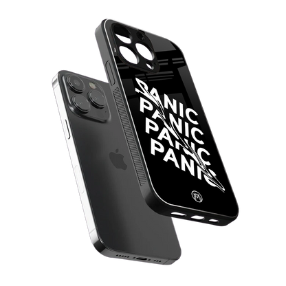 panic back phone cover | glass case for iphone 15 pro