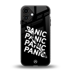 panic back phone cover | glass case for iphone 16 plus