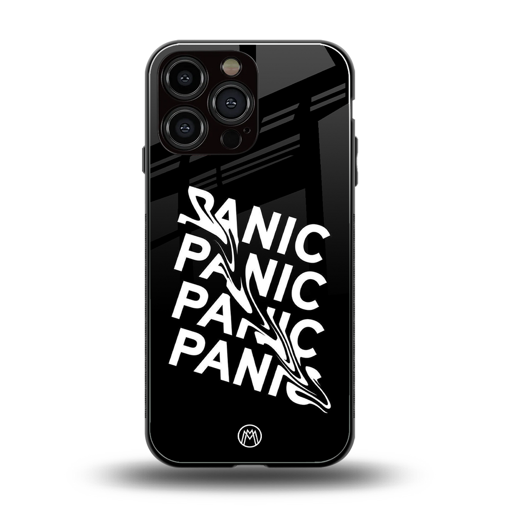 panic back phone cover | glass case for iphone 16 pro max