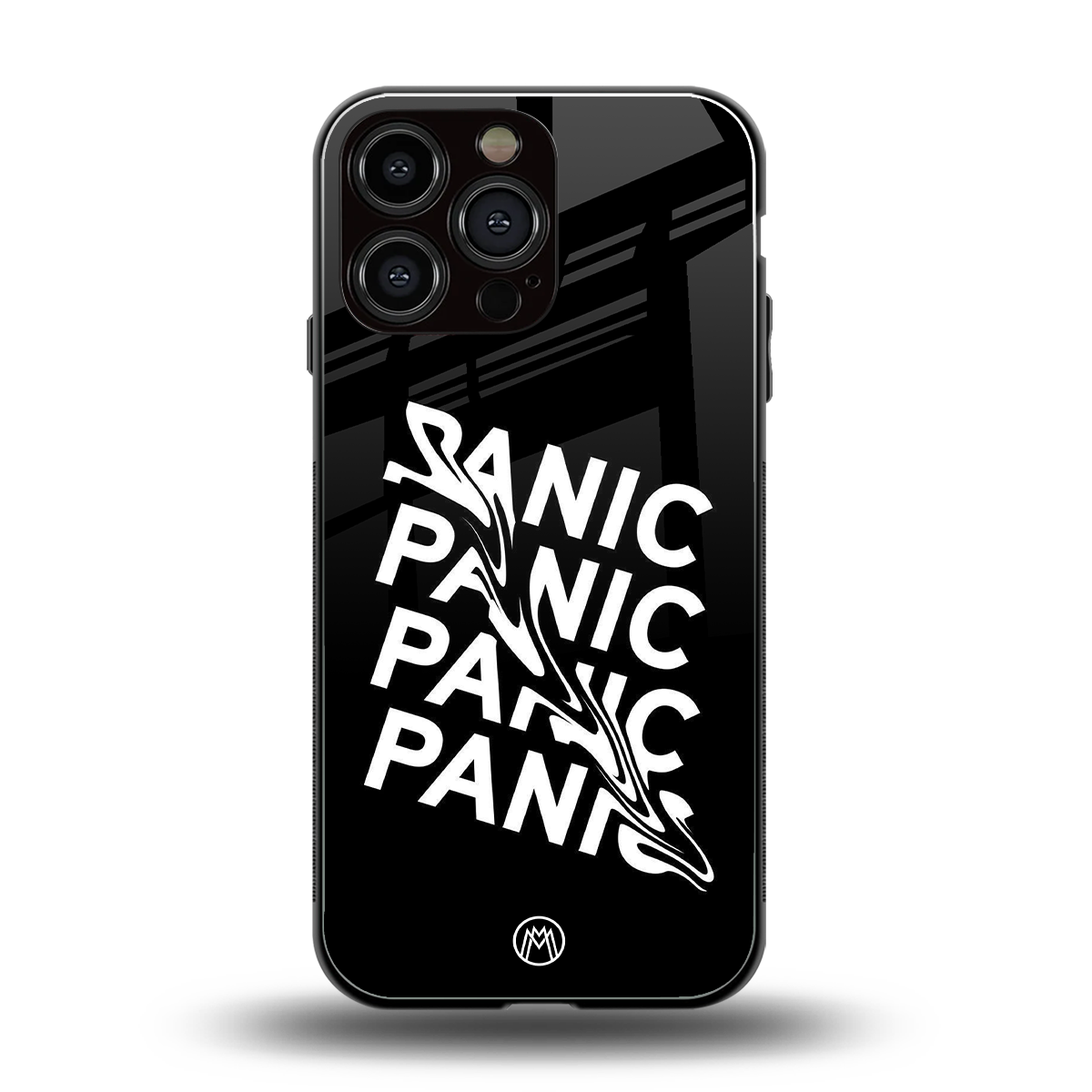 panic back phone cover | glass case for iphone 16 pro max