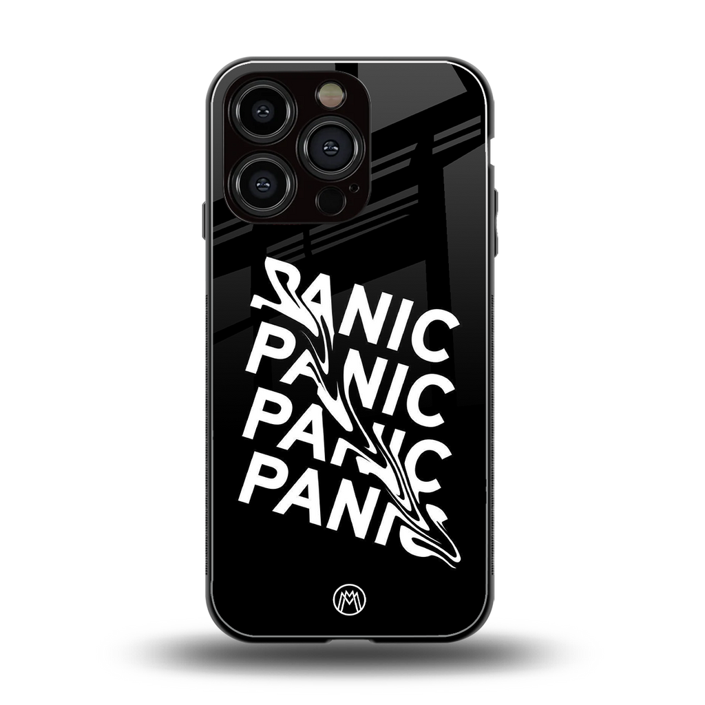 panic back phone cover | glass case for iphone 16 pro