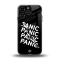 panic back phone cover | glass case for iphone 16 pro