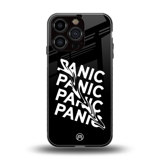 panic back phone cover | glass case for iphone 16 pro