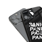 panic back phone cover | glass case for iphone 15 pro