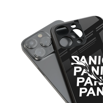 panic back phone cover | glass case for iphone 15 pro
