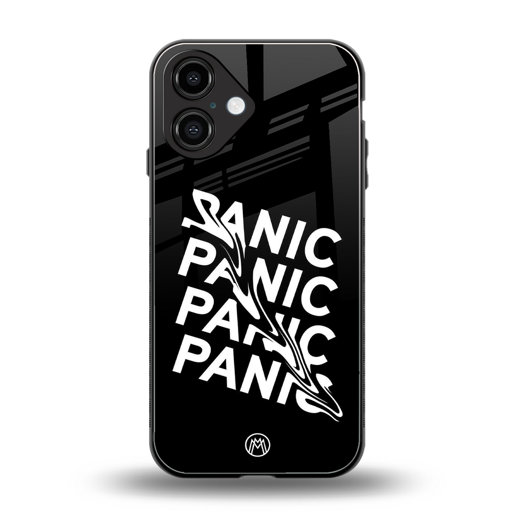panic back phone cover | glass case for iphone 16