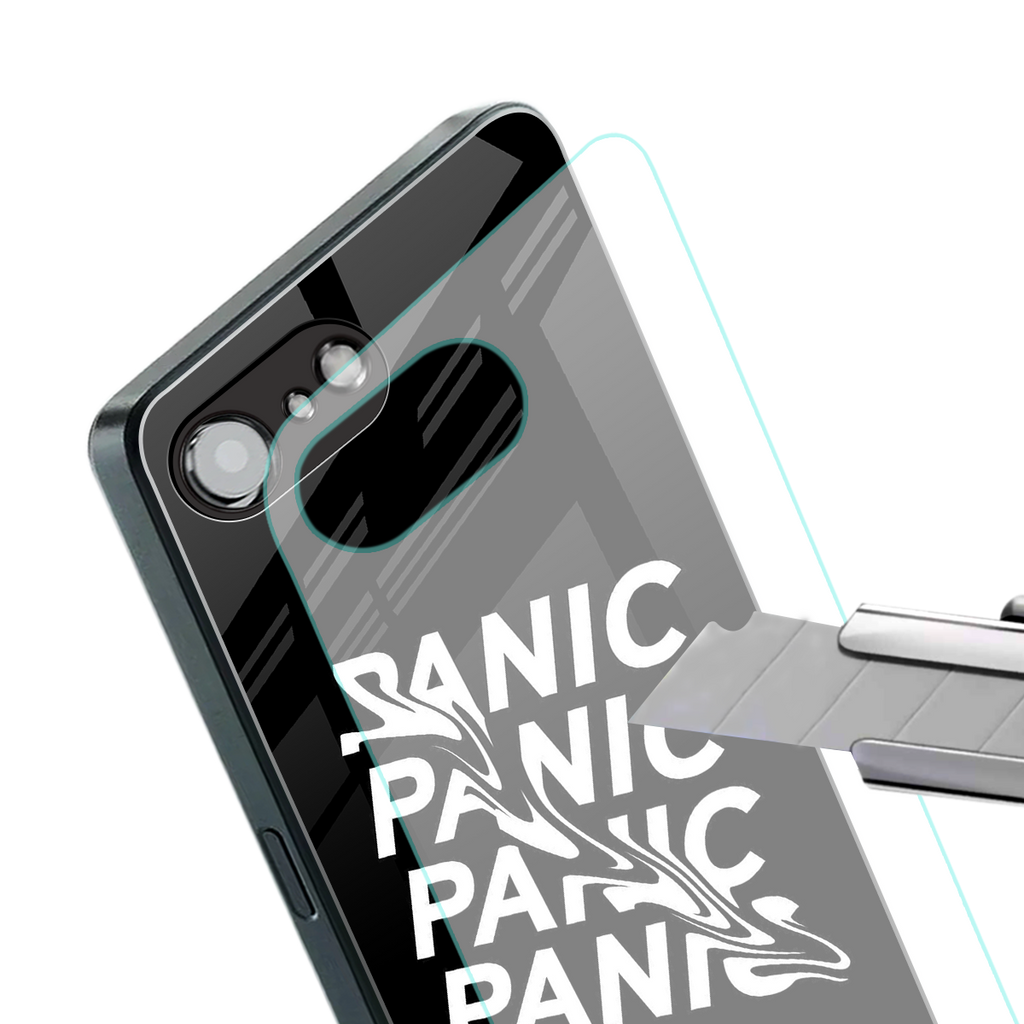 panic back phone cover | glass case for iphone 16e