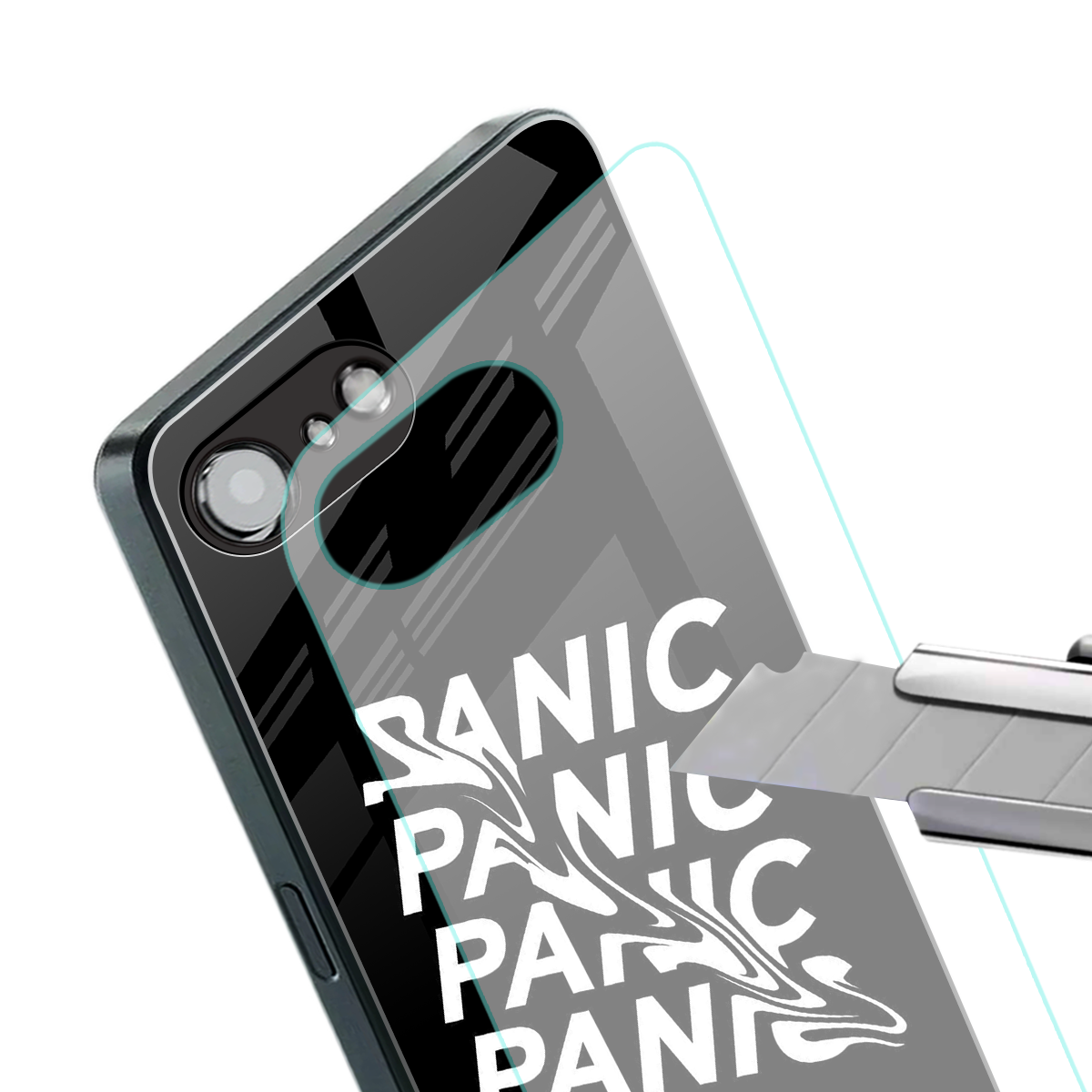 panic back phone cover | glass case for iphone 16e