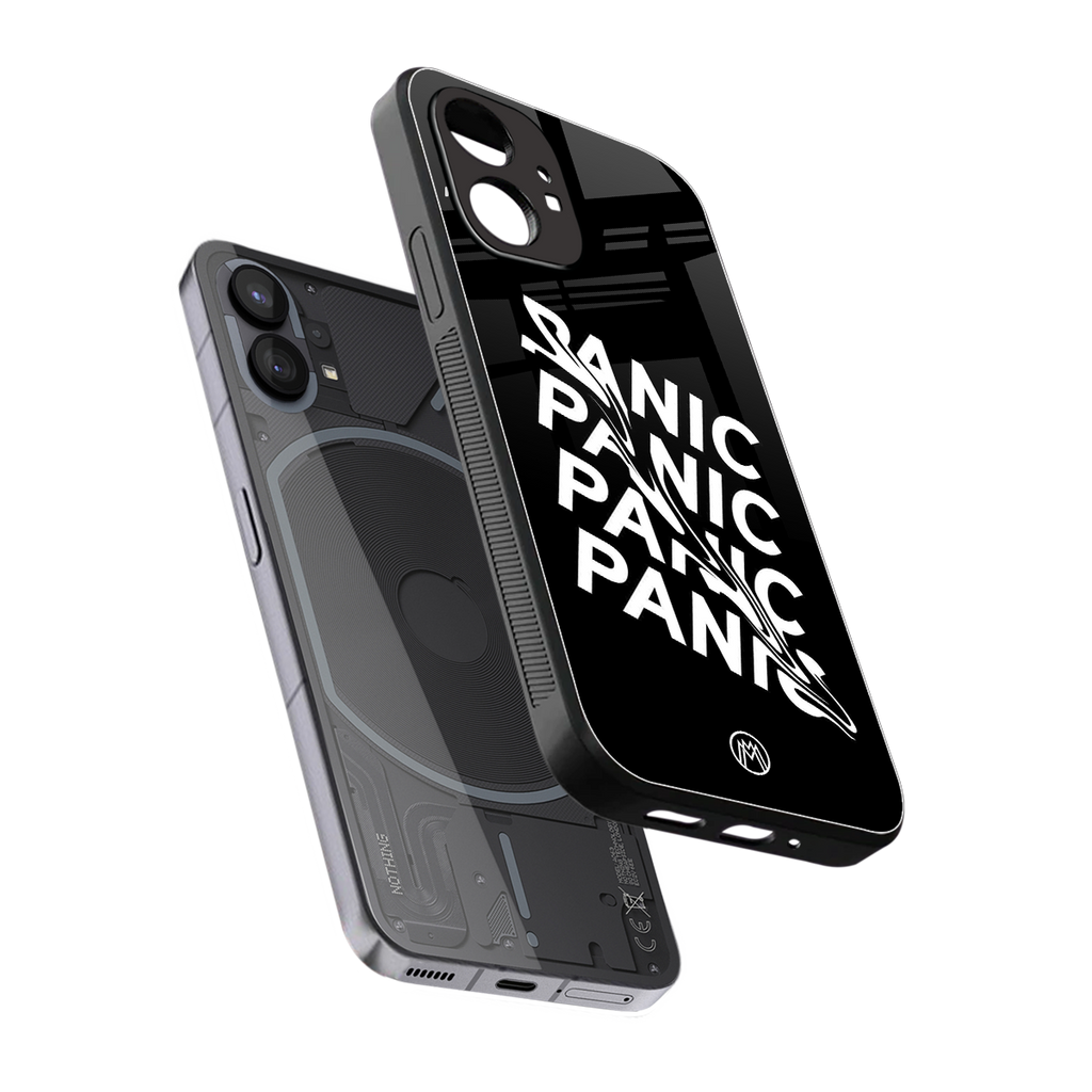 panic back phone cover | glass case for nothing phone 1