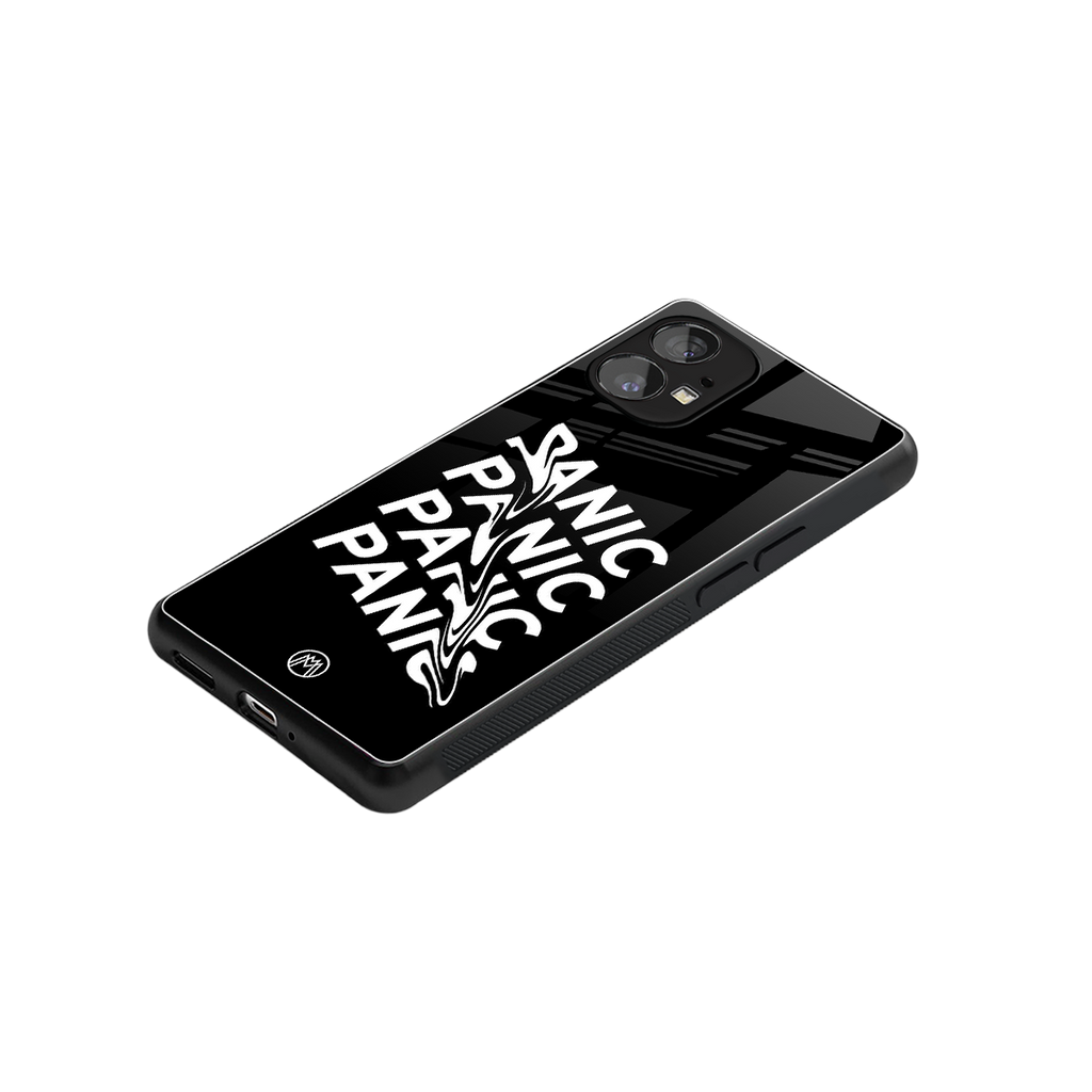 panic back phone cover | glass case for nothing phone 1