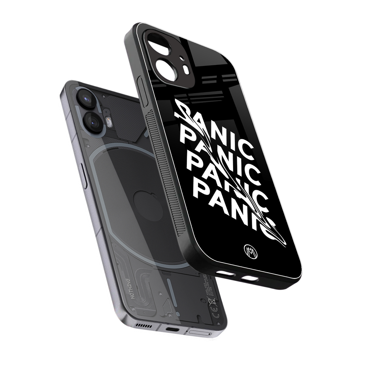 panic back phone cover | glass case for nothing phone 2