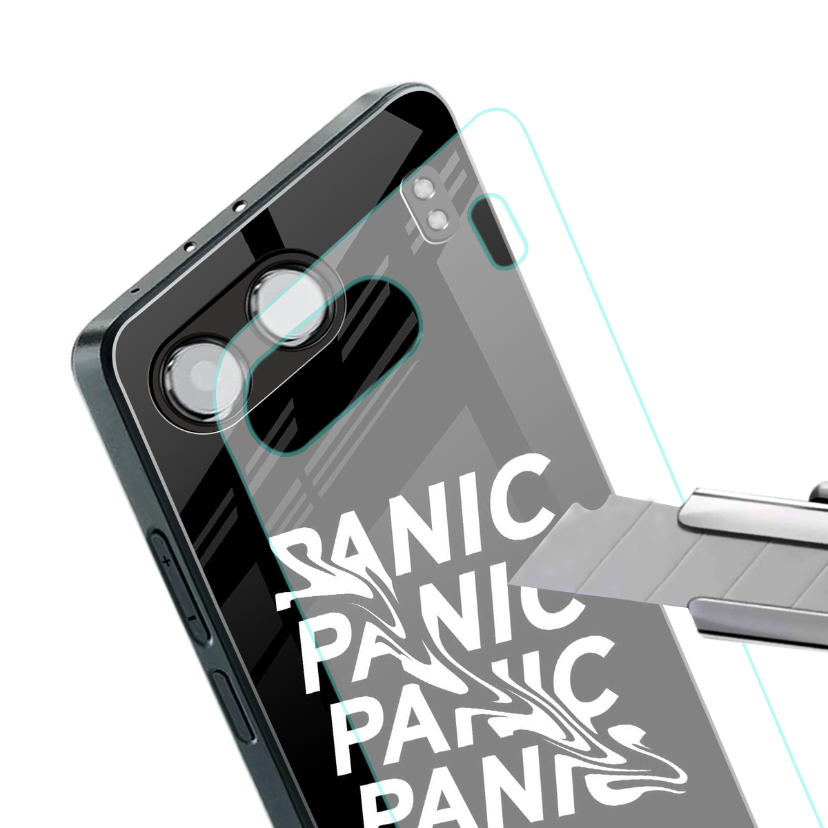 panic back phone cover | glass case for oneplus nord 4