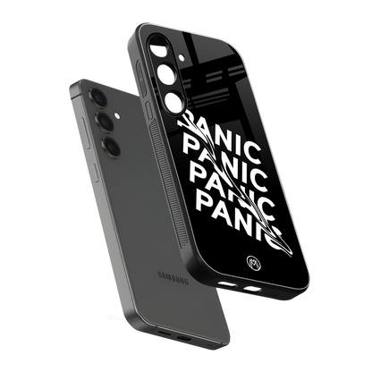 panic back phone cover | glass case for samsung galaxy s24 plus