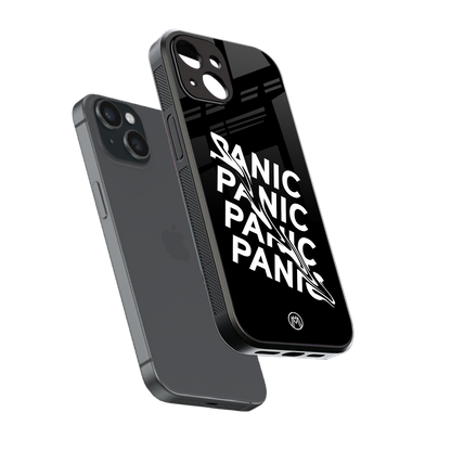 panic back phone cover | glass case for iphone 15