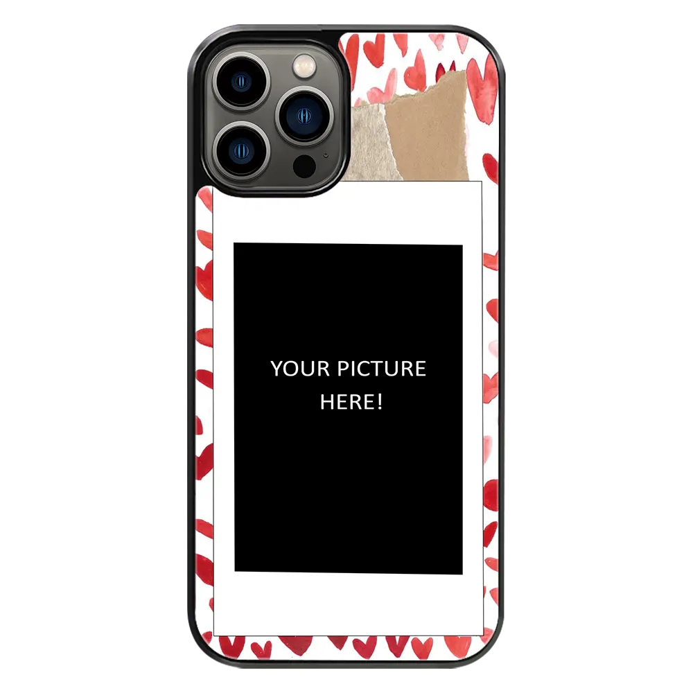 Polaroid Personalised Glass Phone Case