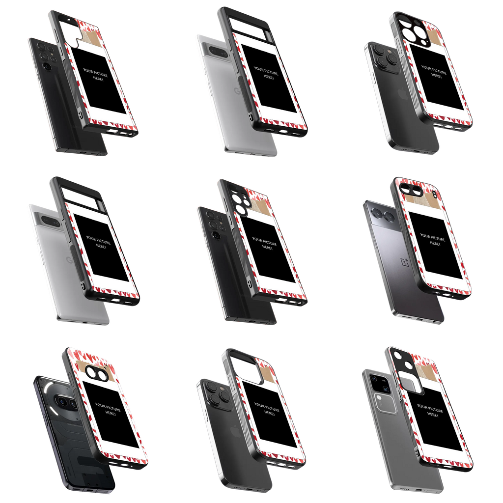 Polaroid Personalised Glass Phone Case