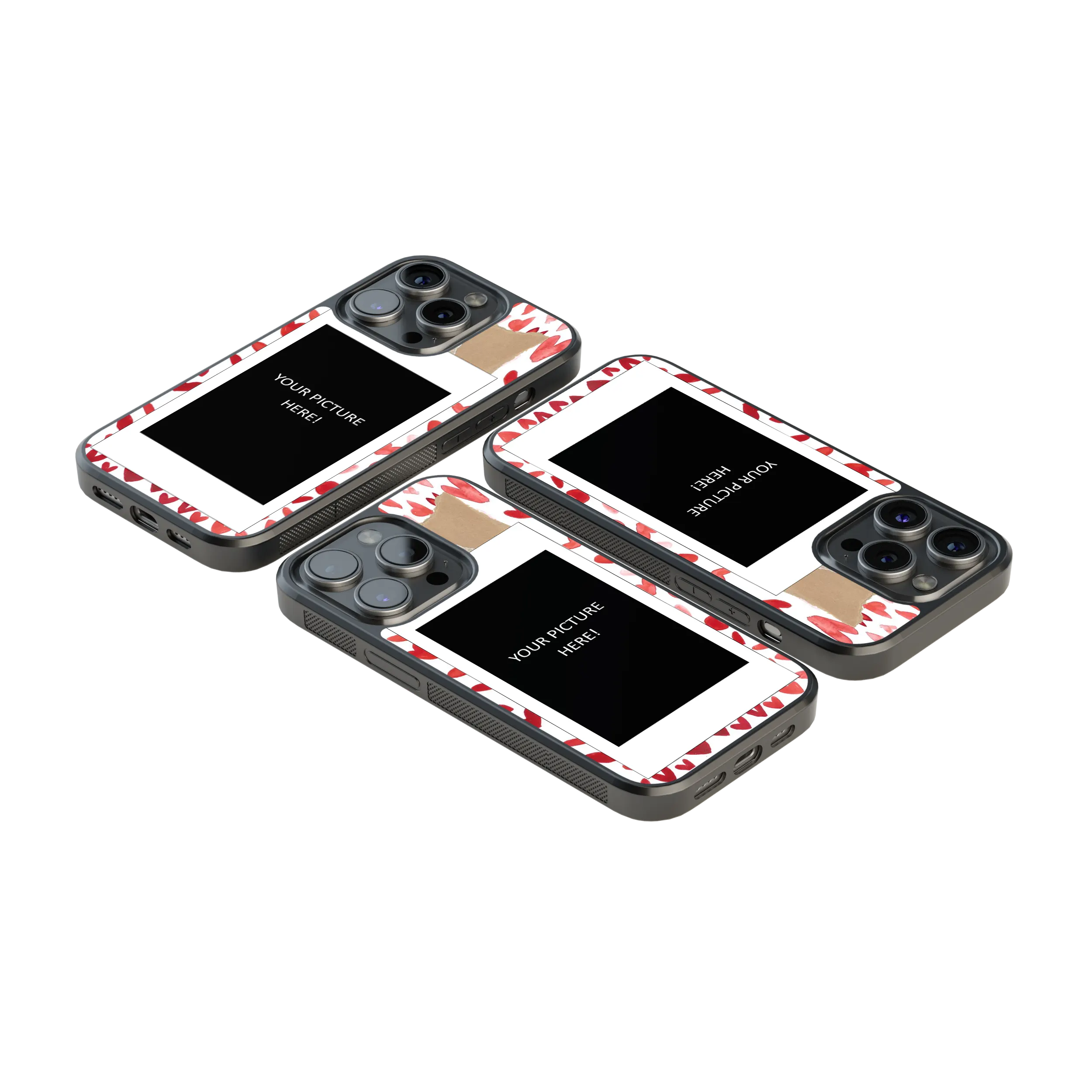 Polaroid Personalised Glass Phone Case