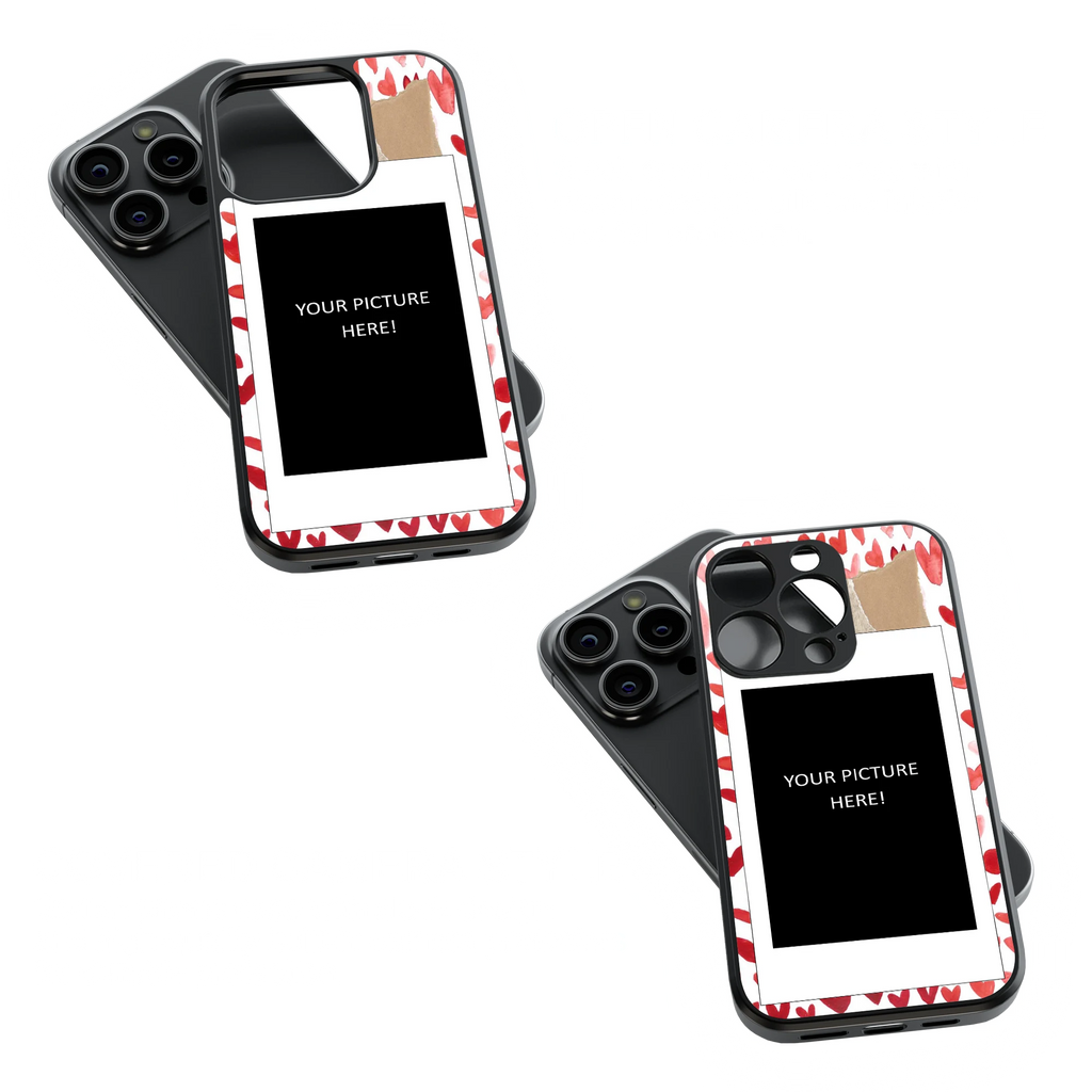 Polaroid Personalised Glass Phone Case