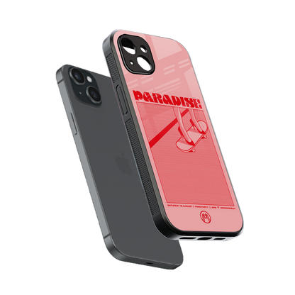 paradise back phone cover | glass case for iphone 14 plus