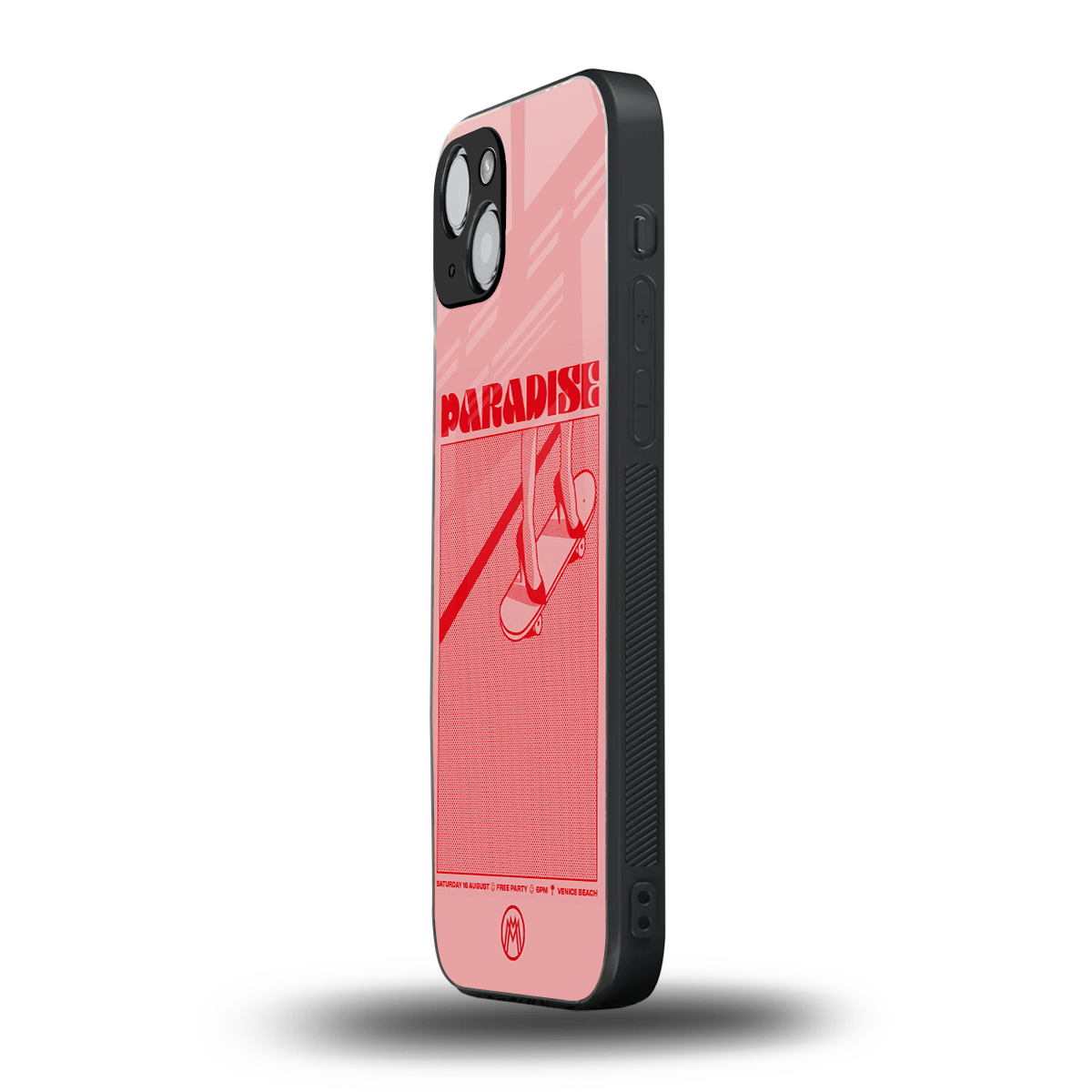 paradise back phone cover | glass case for iphone 14 plus