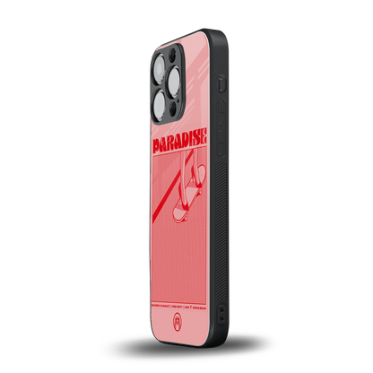 paradise back phone cover | glass case for iphone 15 pro