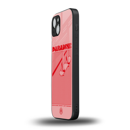 paradise back phone cover | glass case for iphone 15