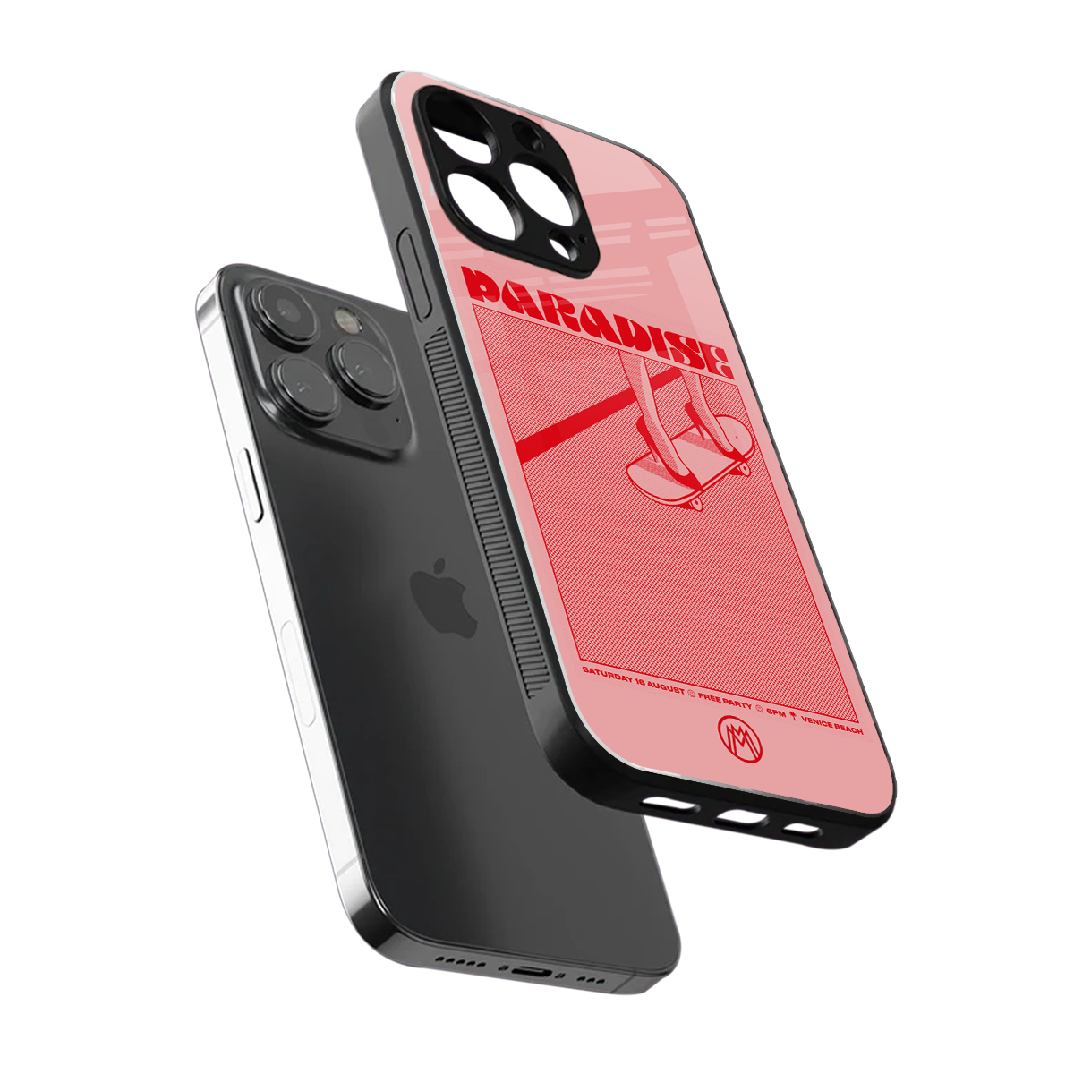 paradise back phone cover | glass case for iphone 15 pro