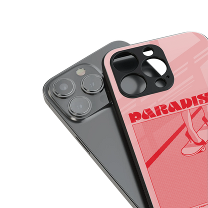 paradise back phone cover | glass case for iphone 14 pro max