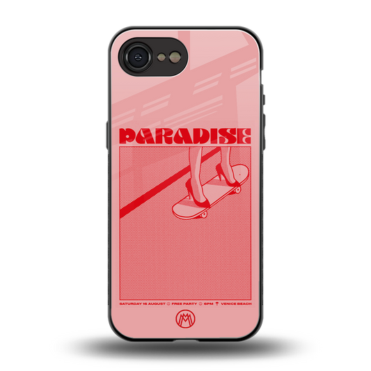 paradise back phone cover | glass case for iphone 16e