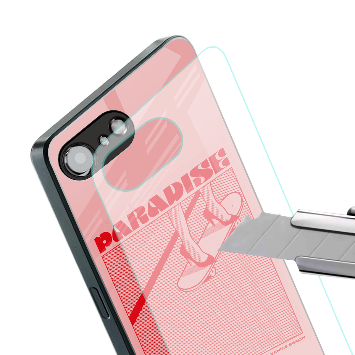 paradise back phone cover | glass case for iphone 16e