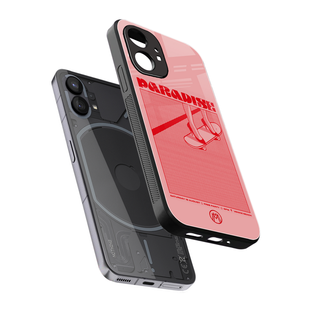 paradise back phone cover | glass case for nothing phone 1