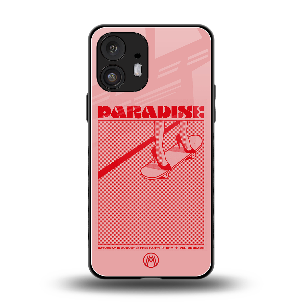 paradise back phone cover | glass case for nothing phone 2