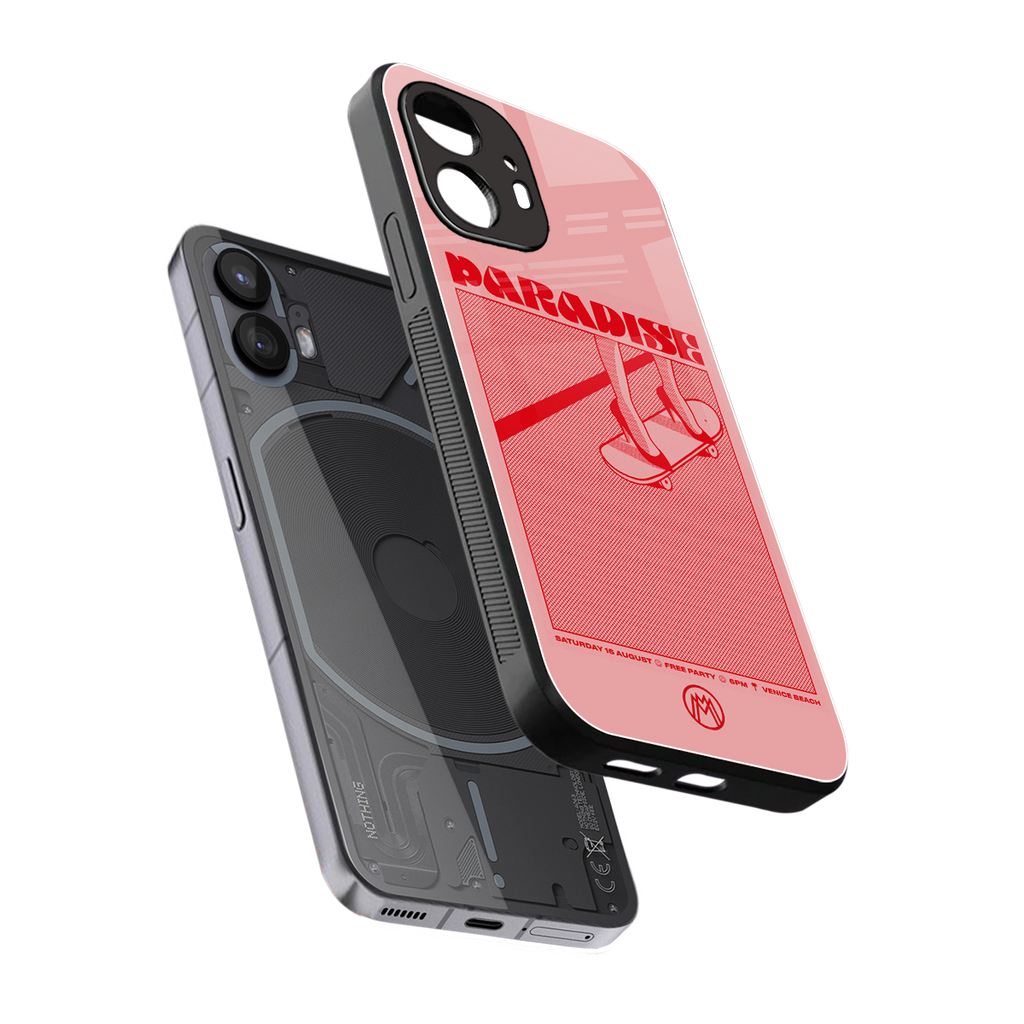 paradise back phone cover | glass case for nothing phone 2